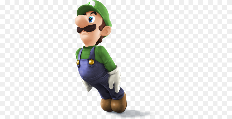 Luigi Super Smash Bros Wii U Luigi, Baby, Person, Figurine, Game Free Png