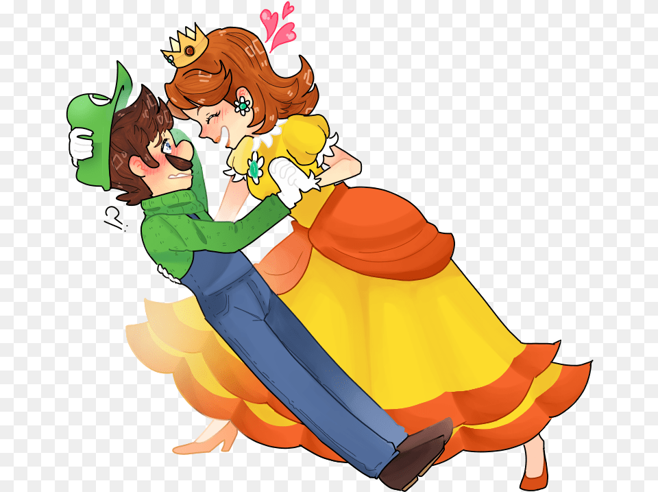 Luigi X Princess Daisy, Book, Comics, Publication, Baby Free Png