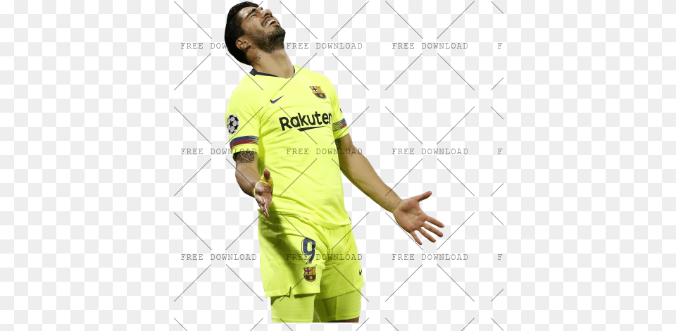 Luis Suarez Cj With Player, Shirt, Clothing, Person, Man Png