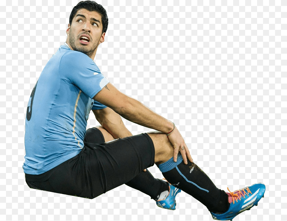 Luis Surez Sitting, Clothing, Shoe, Footwear, Adult Free Png