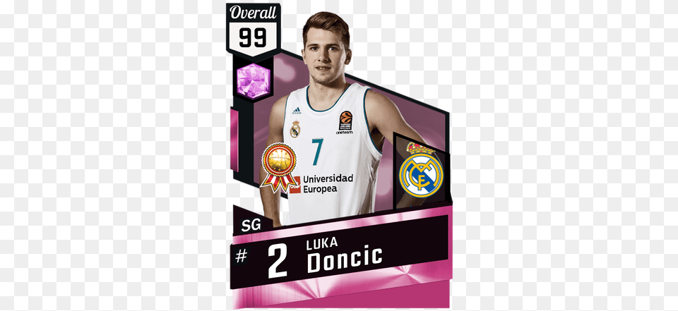 Luka Doncic Devin Booker 99 Overall, Clothing, Shirt, Adult, Male Png Image