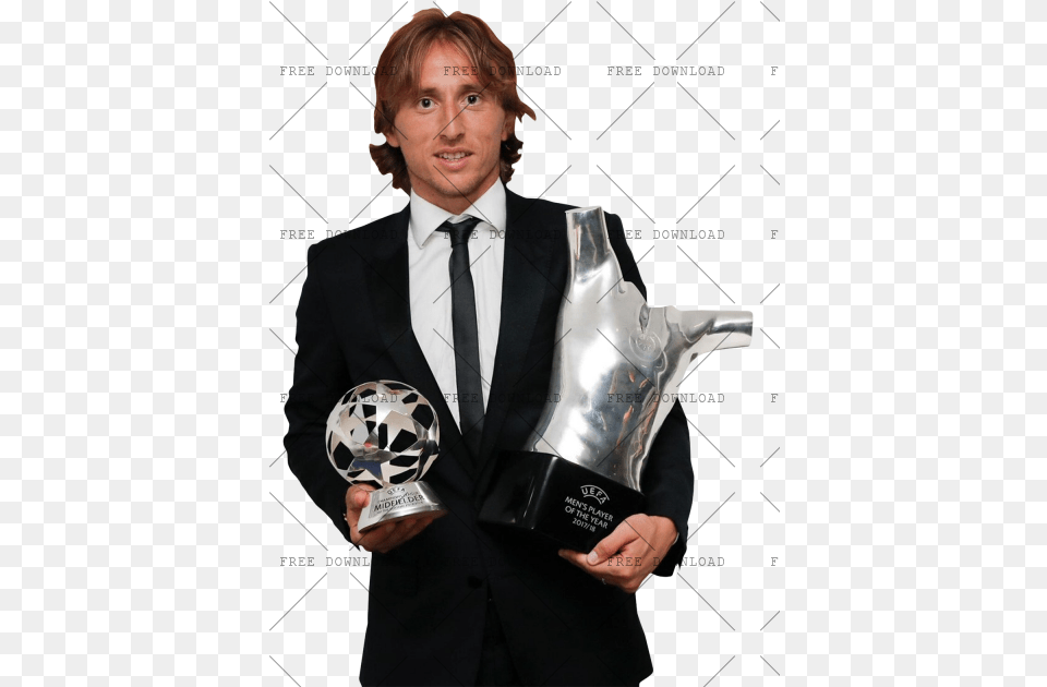 Luka Modric Uefa Player Of The Year, Formal Wear, Man, Adult, Male Png Image