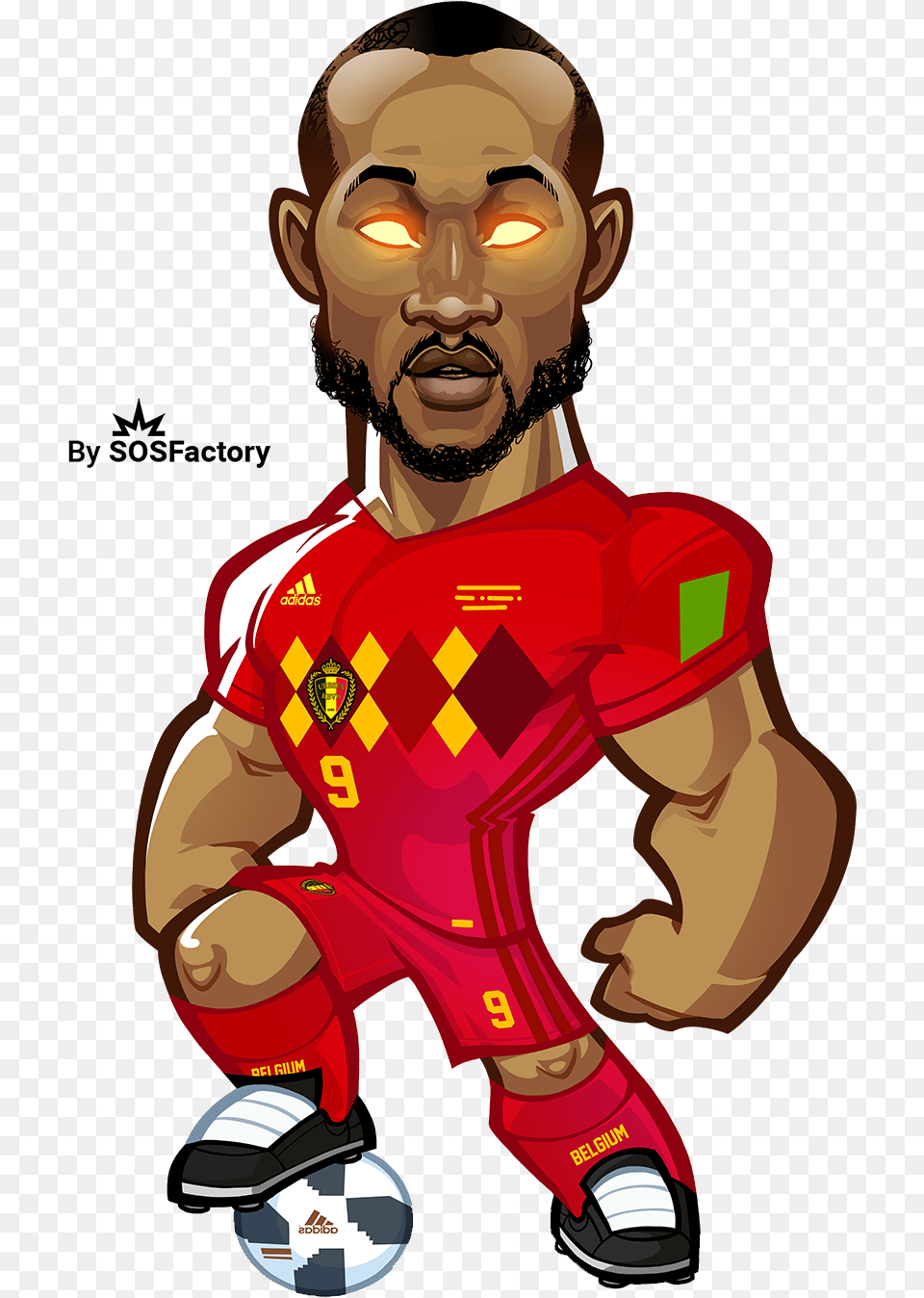 Lukaku Caricature, Adult, Soccer Ball, Soccer, Person Free Transparent Png