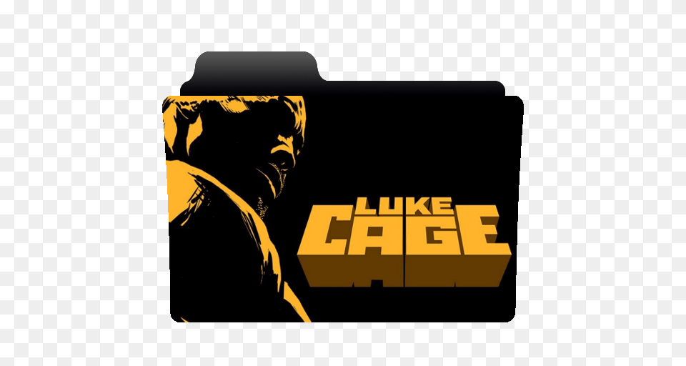 Luke Cage Folder Icon, Logo, Adult, Male, Man Png