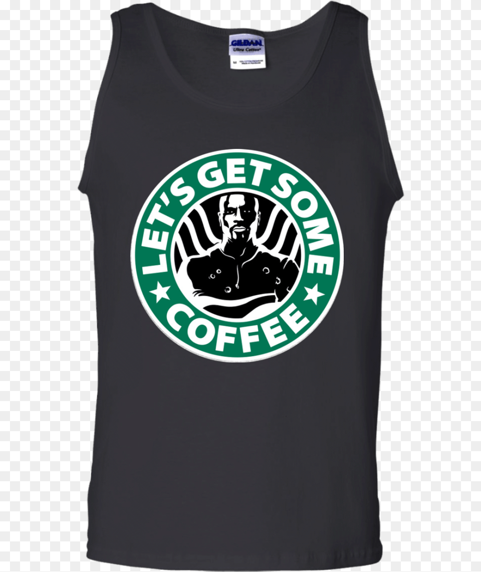 Luke Cage Let39s Get Some Coffee Tank Top Luke Cage Coffee, Clothing, T-shirt, Adult, Shirt Free Png Download