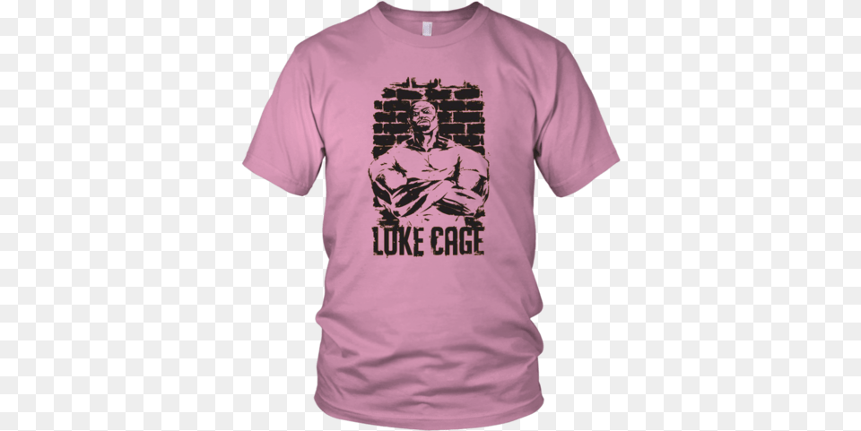Luke Cage T Shirt Teelaunch Impeach Trump Unisex Shirt Pink, Clothing, T-shirt, Adult, Male Png Image
