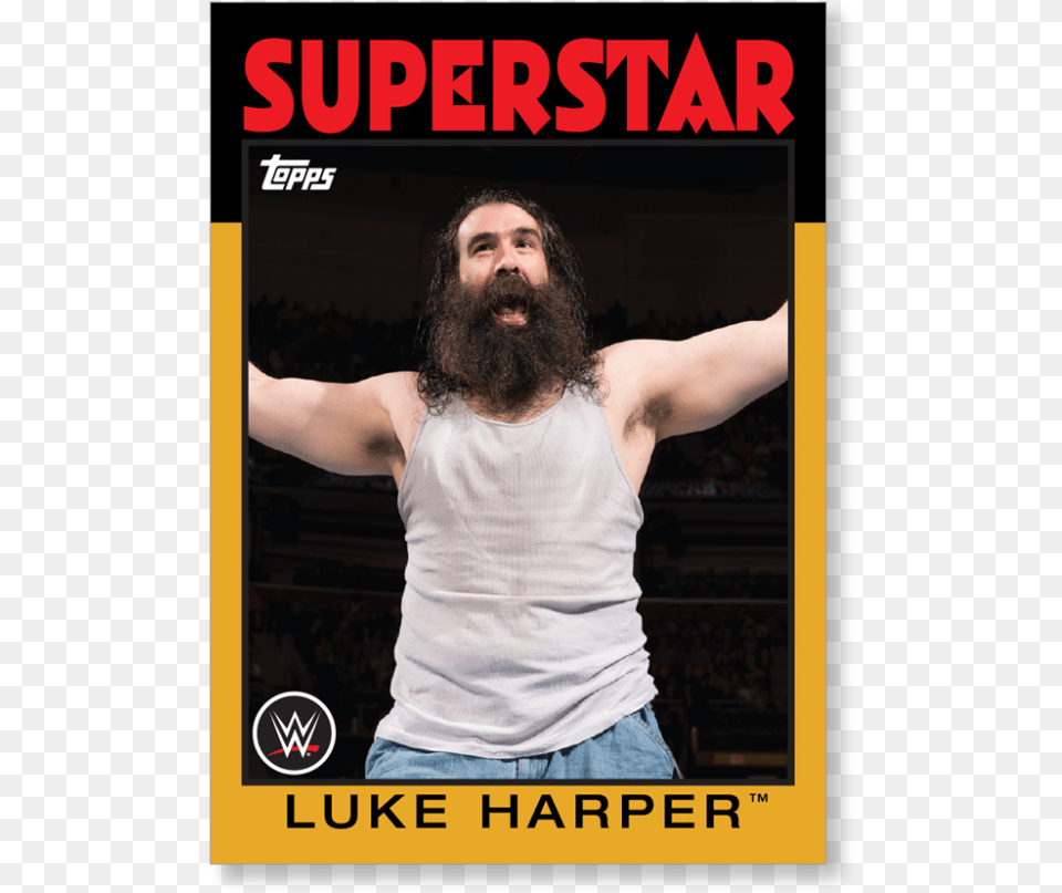 Luke Harper 2016 Topps Wwe Heritage Wrestling Hobby Box, Adult, Man, Male, Person Free Png Download