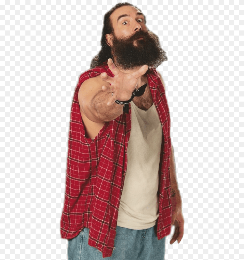 Luke Harper Wearing Red Shirt 14 Awl1073 Print World Wrestling Entertainment Luke Harper, Beard, Person, Face, Head Png