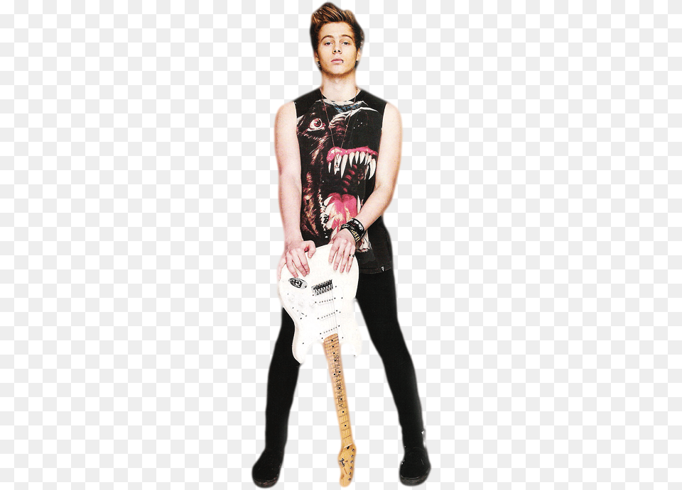 Luke Hemmings 5 Seconds Of Summer We Heart, Teen, Person, Boy, Musical Instrument Png