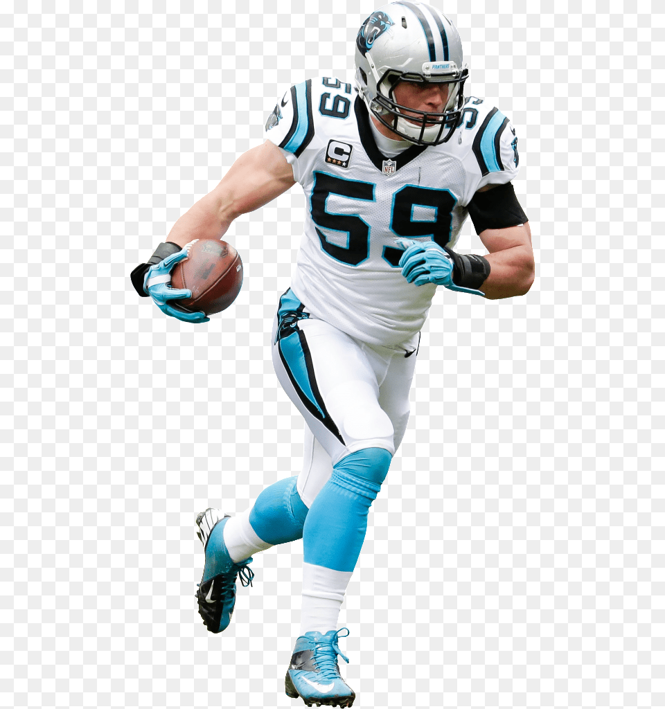 Luke Kuechly Cut Out, Helmet, American Football, Playing American Football, Person Free Png