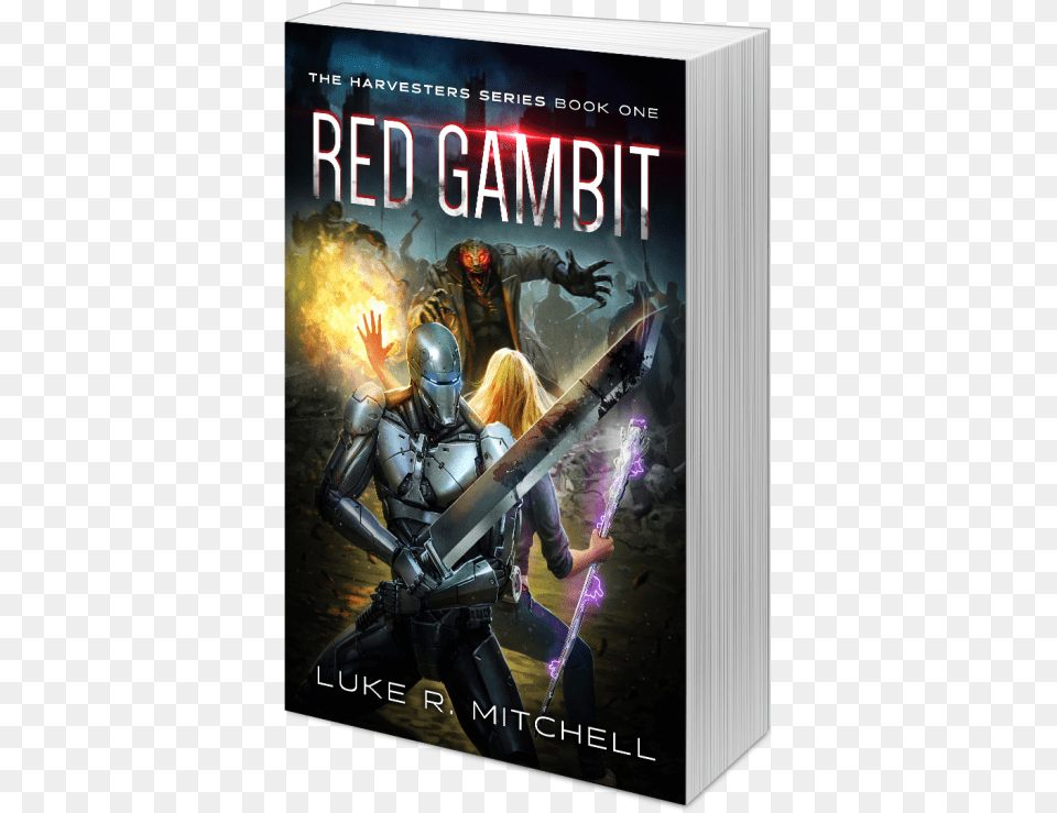 Luke Mitchell Red Gambit Book One Of The Harvesters Series, Publication, Adult, Female, Person Free Png Download