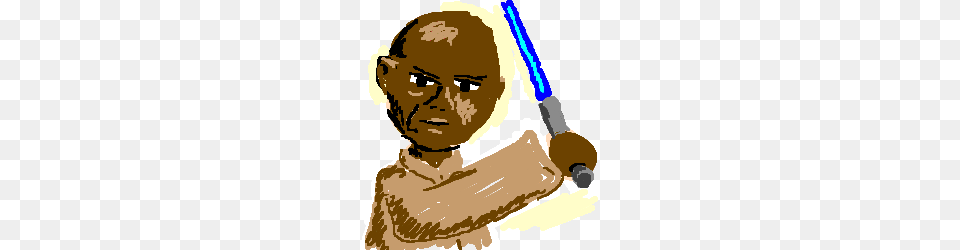 Luke Skywalker Clipart Mace Windu, Person, People, Baby, Head Free Png Download