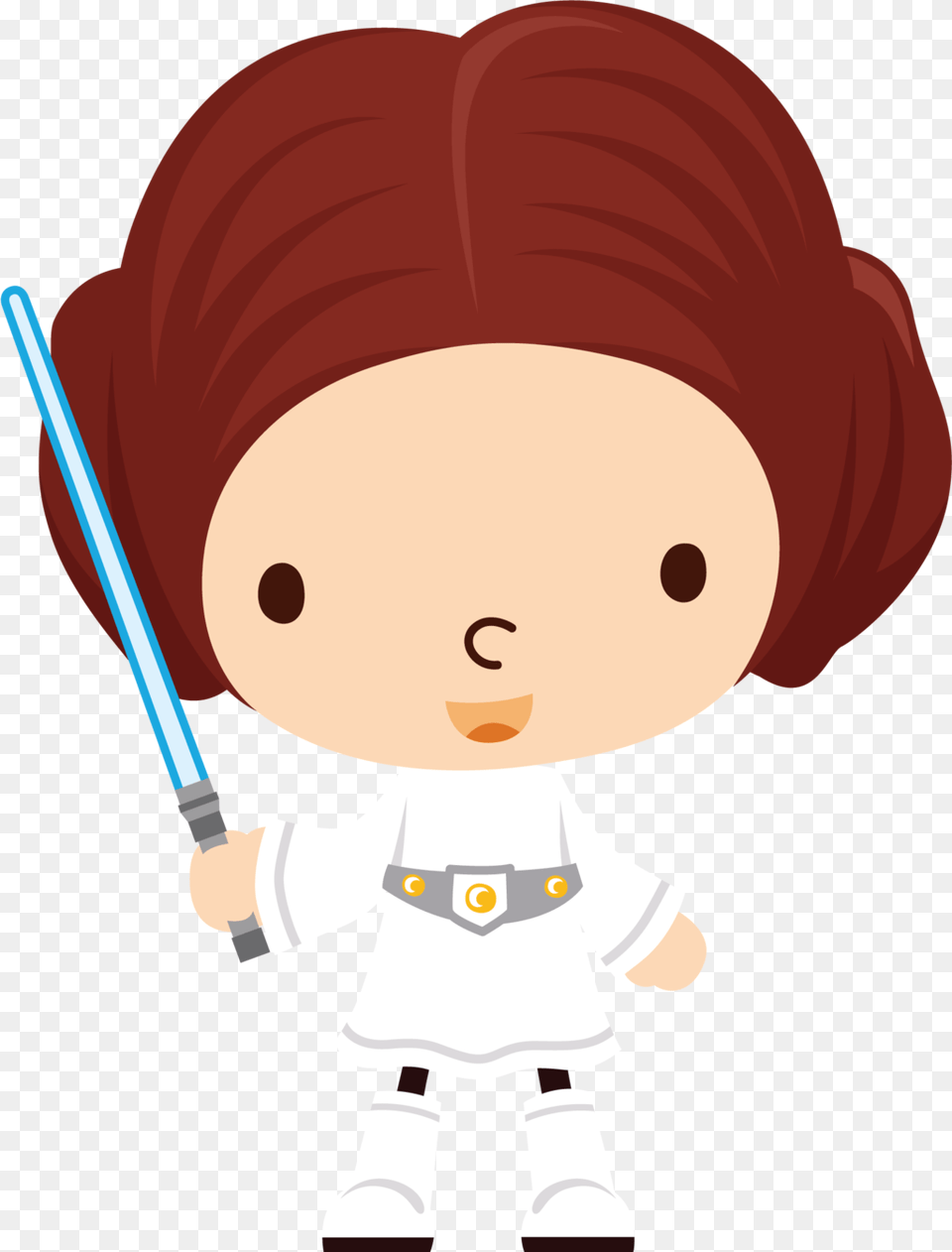 Luke Skywalker Clipart Princess Leia Princess Leia Clipart, Baby, Person, Doll, Toy Png Image