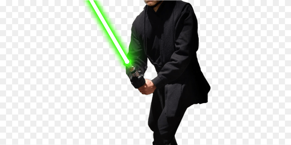 Luke Skywalker Clipart Transparent Background Return Of The Jedi Luke Costume, Clothing, Coat, Light, People Png