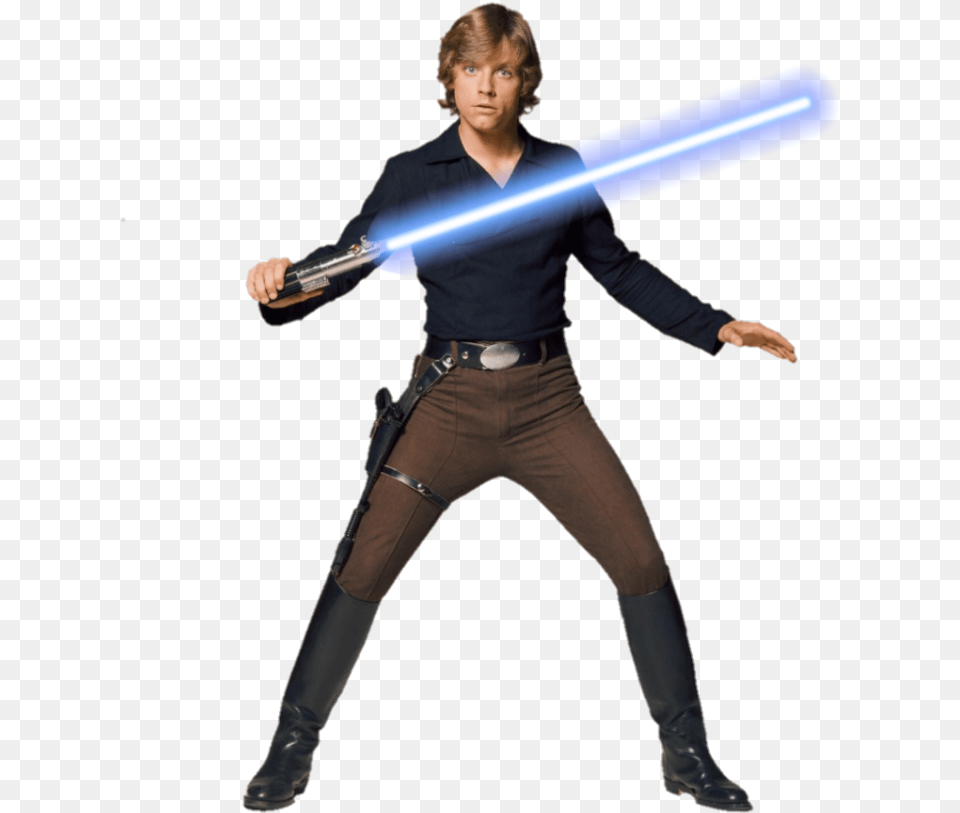 Luke Skywalker Han Solo Star Wars Sequel Trilogy Skywalker Star Wars Luke Skywalker, Person, People, Weapon, Sword Free Png Download