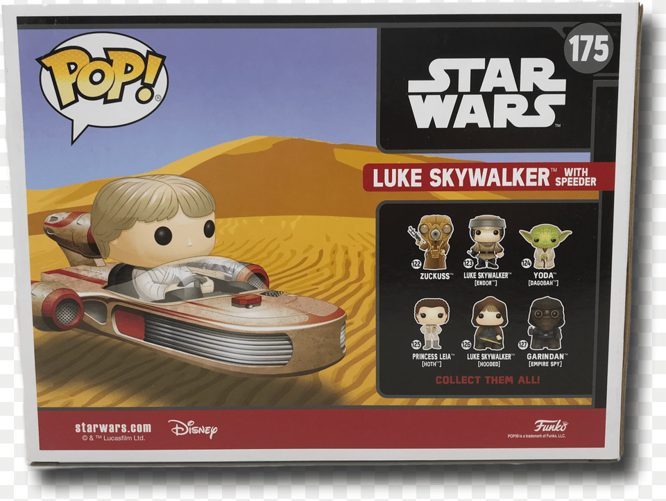 Luke Skywalker Hooded Pop Figure, Gray Png