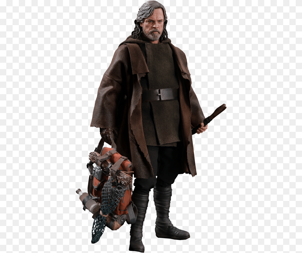 Luke Skywalker Last Jedi Figure, Clothing, Coat, Fashion, Adult Free Transparent Png