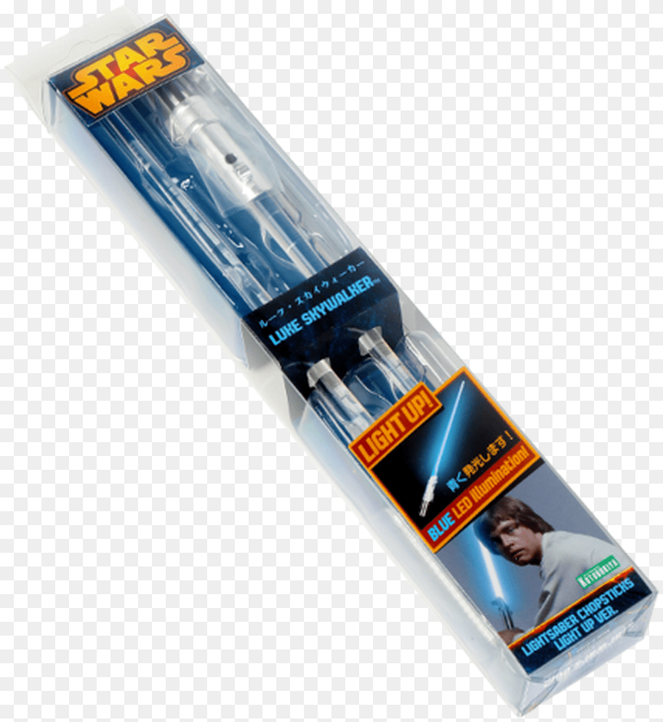 Luke Skywalker Lightsaber Light Up Chopsticks Star Wars Luke Skywalker, Adult, Brush, Device, Male Free Png