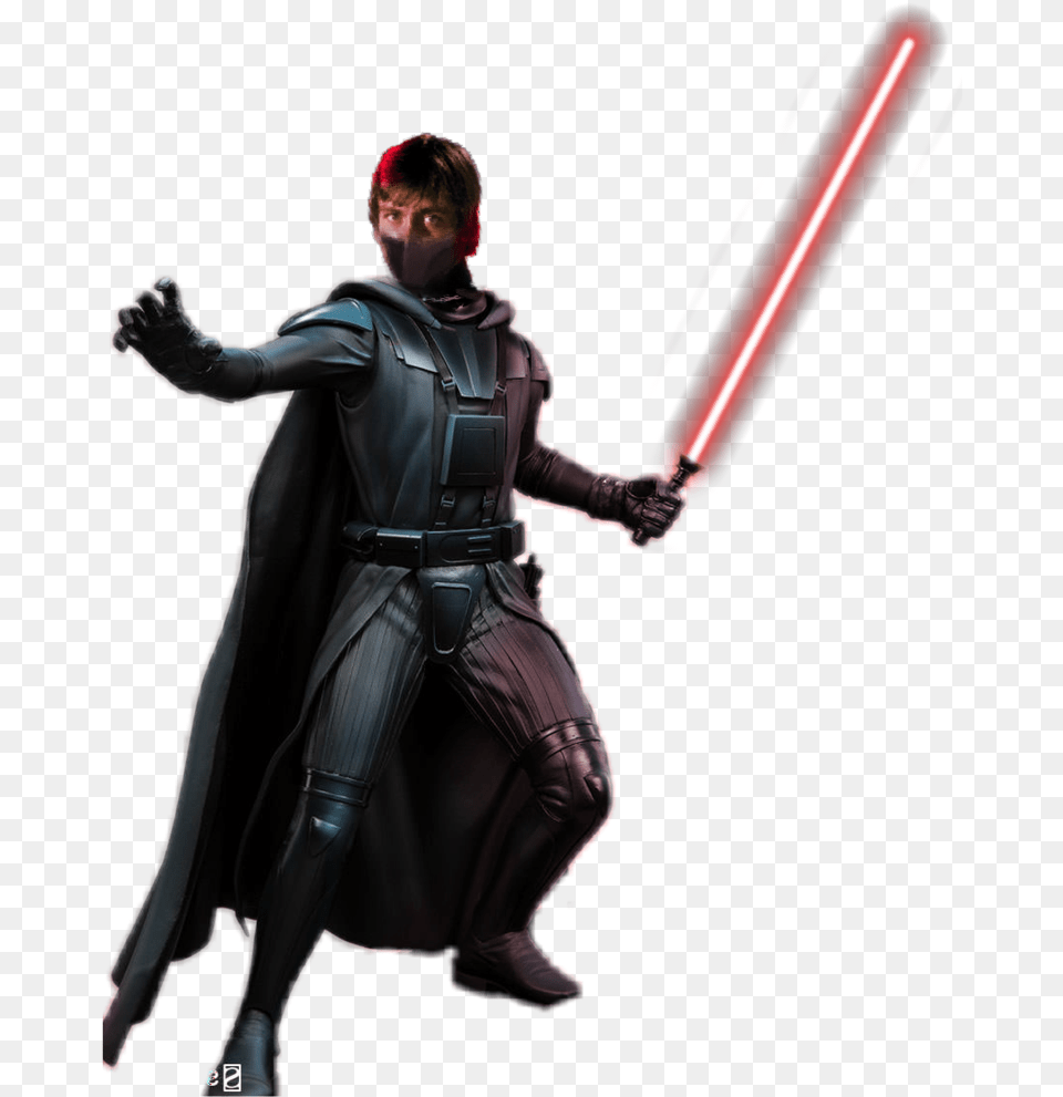 Luke Skywalker Sith Lord, Adult, Male, Man, Person Png Image