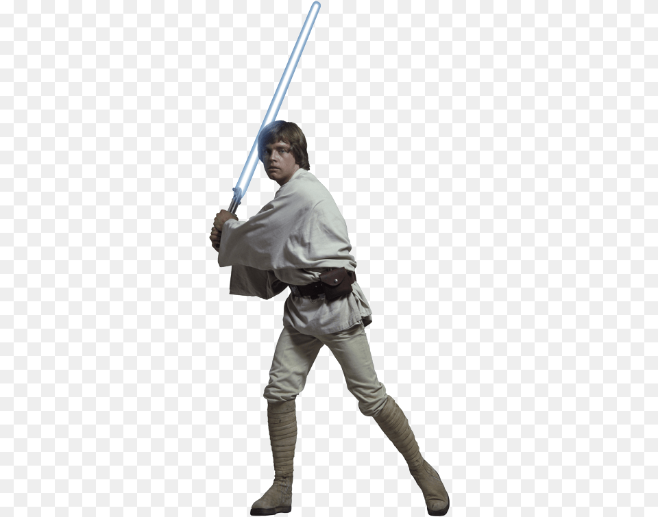 Luke Skywalker Star Wars Episode Iv A New Hope Anakin Luke Skywalker People, Person, Sword, Weapon Free Transparent Png
