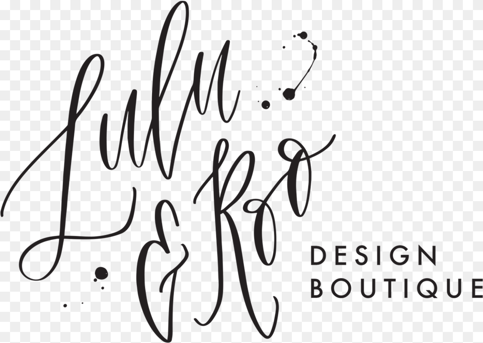 Lulu Amp Roo Design Boutique, Handwriting, Text, Calligraphy Free Png