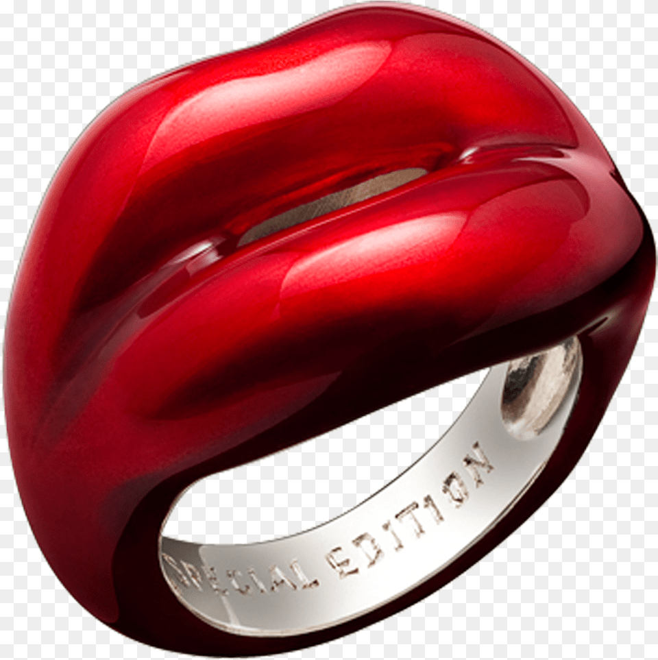Lulu Guinness Lips Ring, Accessories, Jewelry, Clothing, Hardhat Png Image