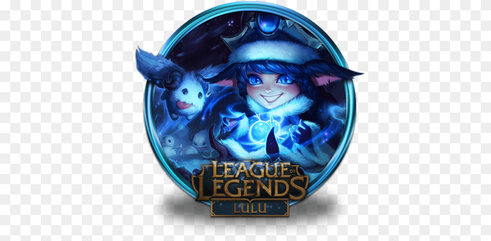 Lulu Icon League Of Legends Gold Border Iconset Fazie69 Lulu Lol, Book, Publication, Person, Comics Free Png Download