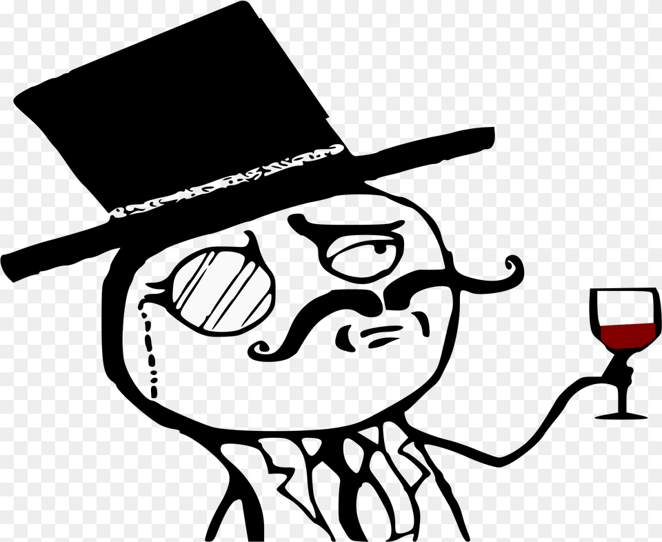 Lulzsec Big Gentleman Monocle Png Image