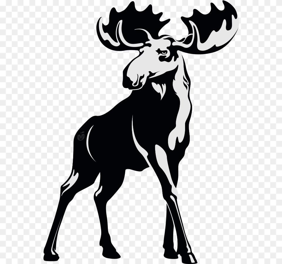 Lumberjack Clipart Moose Moose Black And White, Stencil, Adult, Female, Person Png