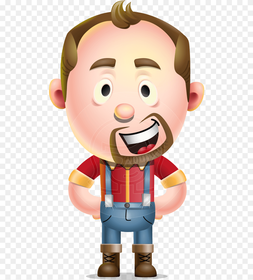 Lumberjack Cartoon 3d Face Clipart, Photography, Baby, Person, Head Free Png Download