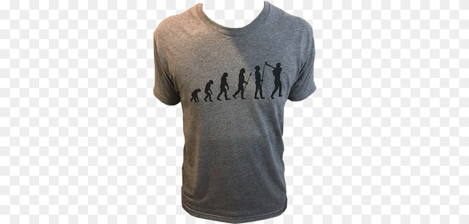 Lumberjack Evolution T Shirt, Clothing, T-shirt, Adult, Male Free Transparent Png