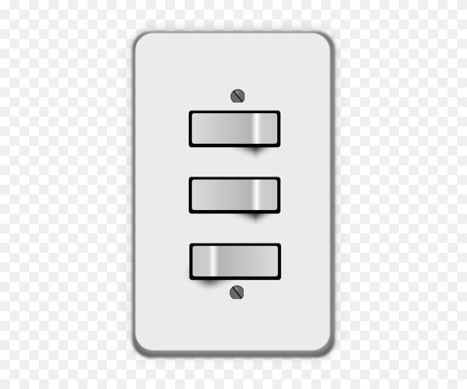 Lumbricus Light Switch 3 Switches Two Off, Electrical Device Free Transparent Png