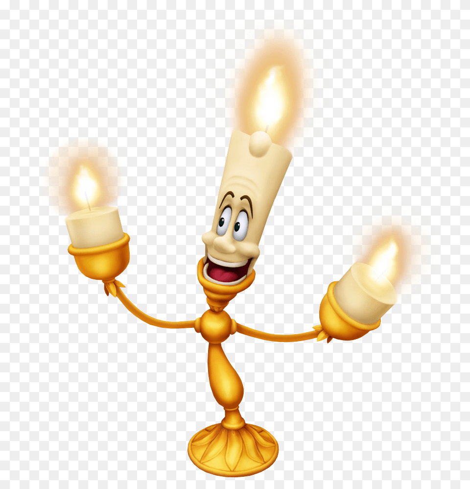 Lumiere Is Concerned For The Beast And The Possibility That He, Lamp, Light, Candle Png Image