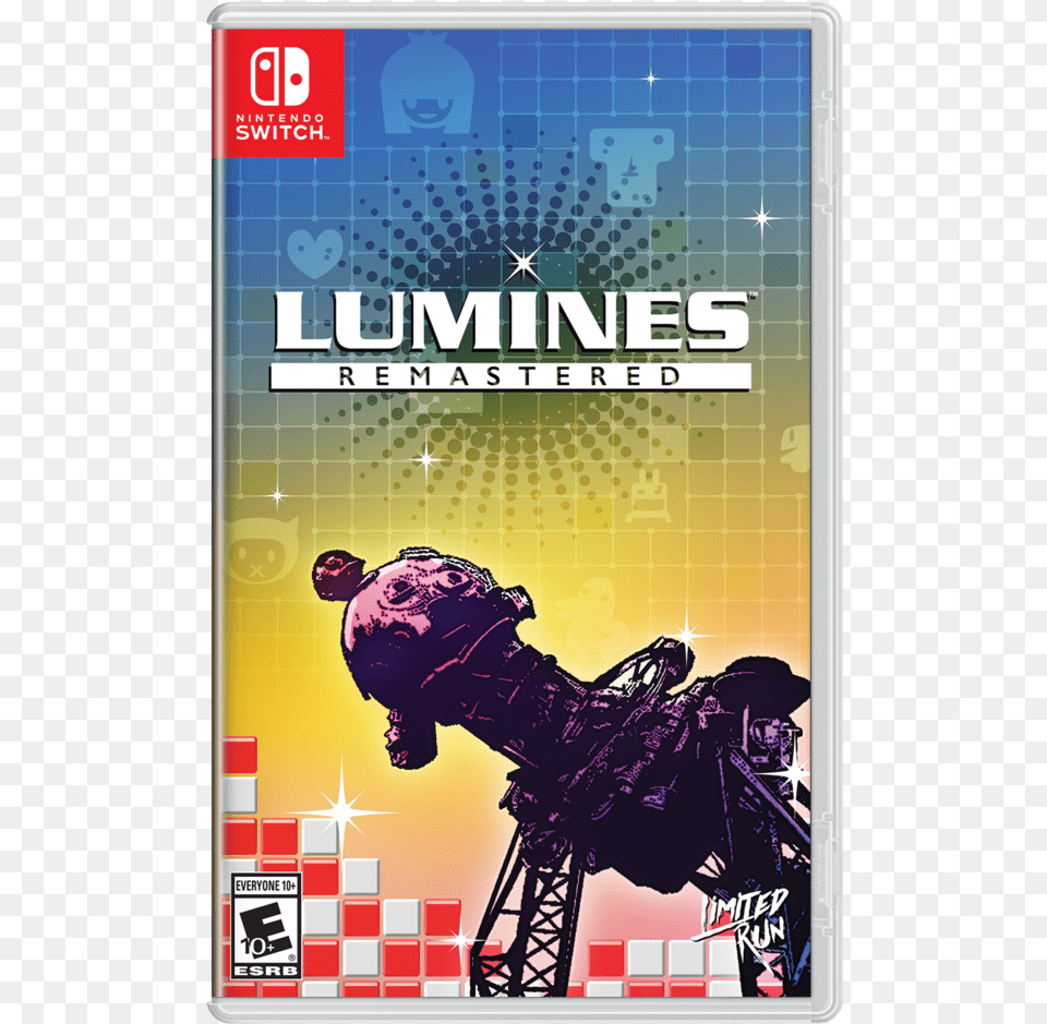 Lumines Remastered Nintendo Switch, Advertisement, Poster, Adult, Person Png