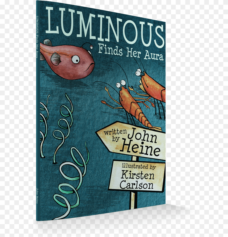 Luminous Finds Her Aura Poster, Book, Publication, Advertisement, Sea Life Png Image