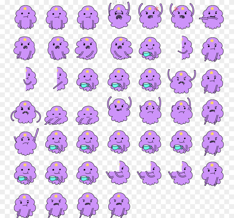Lumpy Space Princess, Purple, Baby, Person, Pattern Free Png