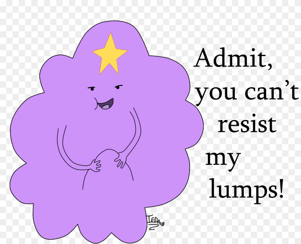 Lumpy Space Princess By Iedasb D6th5ko Cartoon, Purple, Flower, Plant, Baby Free Png Download