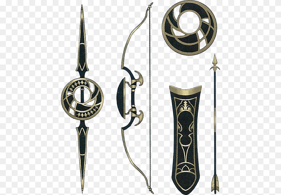 Luna Bow Fire Emblem Echoes, Weapon, Blade, Dagger, Knife Free Transparent Png