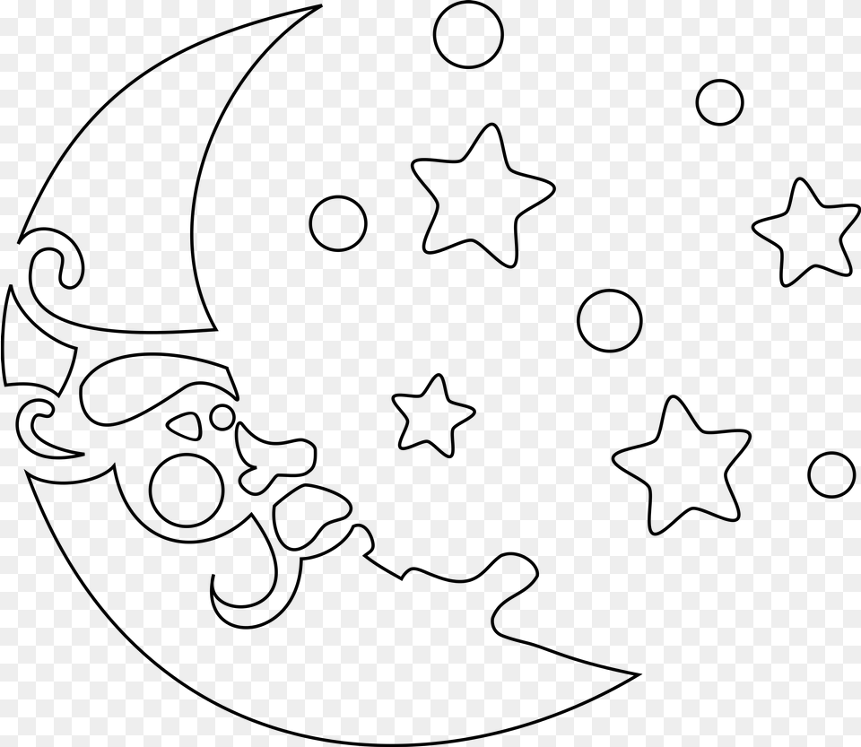 Luna Con By Turbidmeteor Line Art, Gray Free Transparent Png