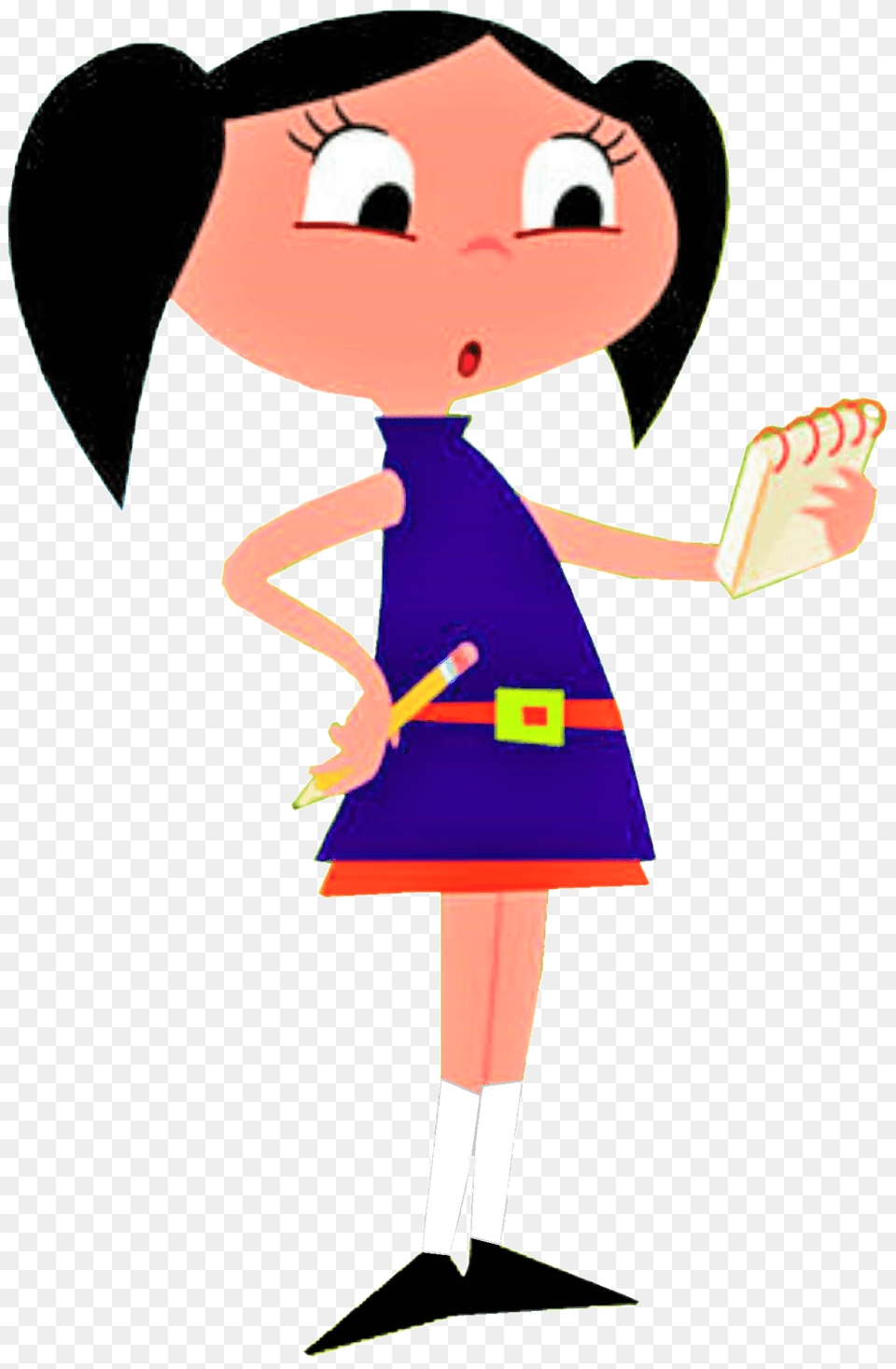 Luna Holding Note Book, Cleaning, Person, Cartoon Free Png Download