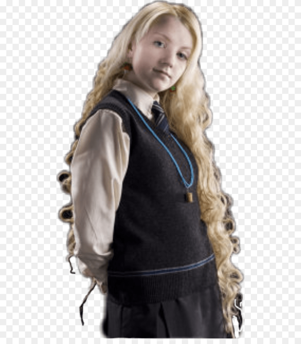Luna Lovegood Lunalovegood Harrypotter Hogwarts, Vest, Blouse, Clothing, Teen Png