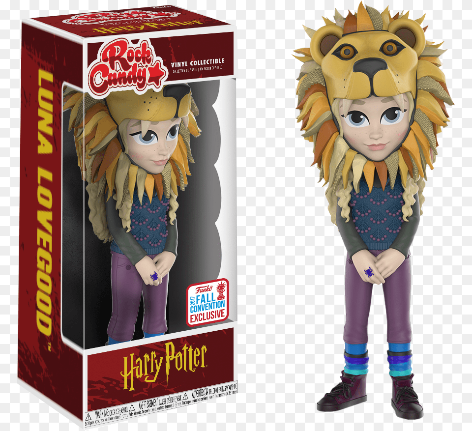 Luna Lovegood With Lion Head Nycc17 Rock Candy 7 Vinyl Rock Candy Luna Lovegood, Adult, Female, Person, Woman Png Image