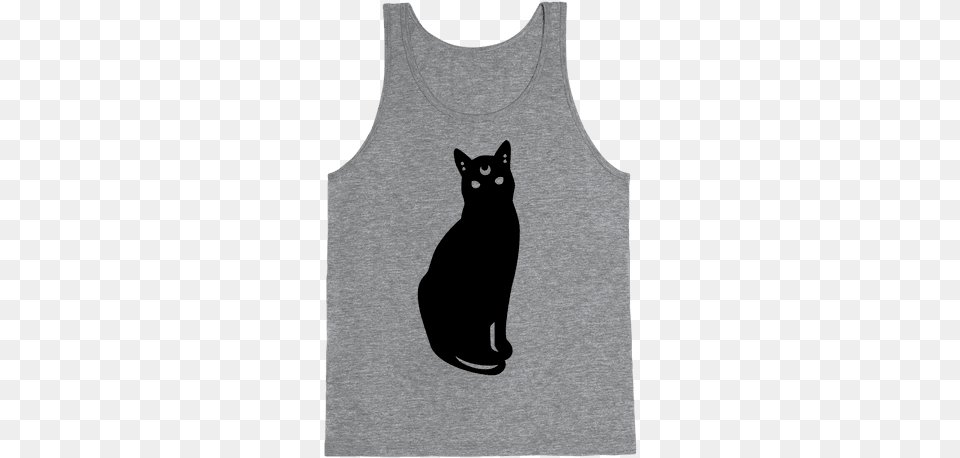 Luna Tank Top Hi Haters T Shirt, Animal, Cat, Mammal, Pet Png