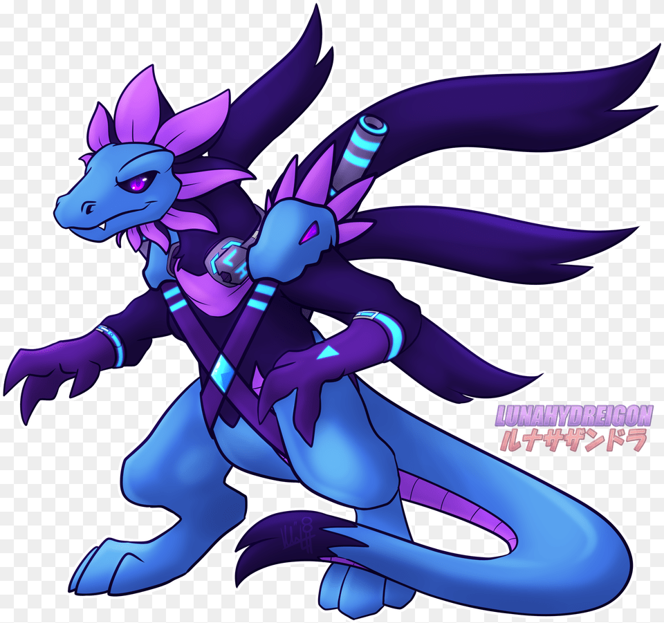 Luna The Hydreigon39s Gallery Digital Art, Book, Comics, Dragon, Publication Png