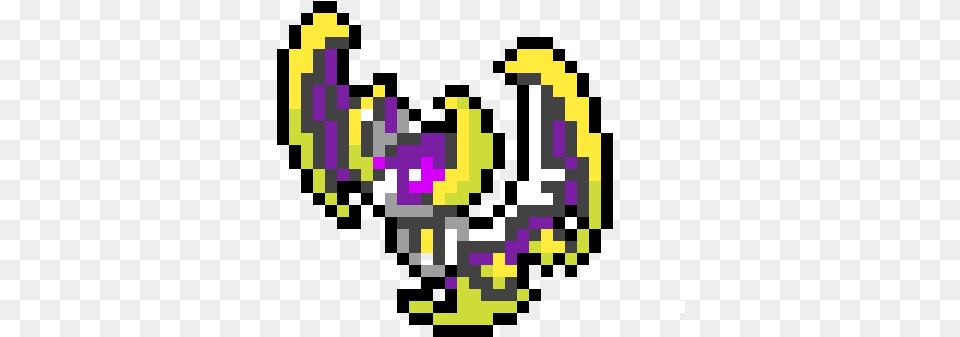 Lunala Lunala Pixel Art, Purple, Graphics Free Transparent Png