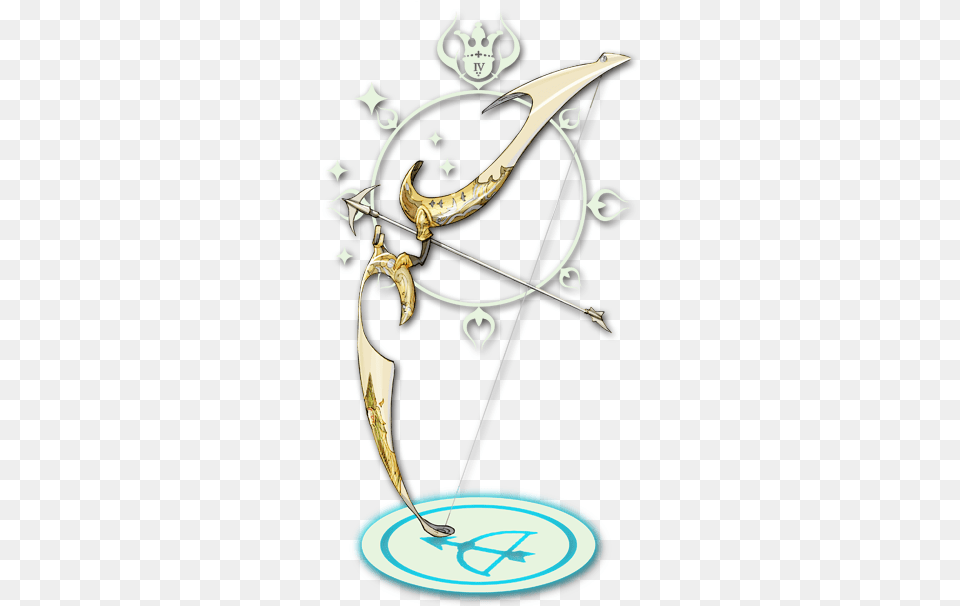 Lunar Bow Bow And Arrow, Weapon Free Png
