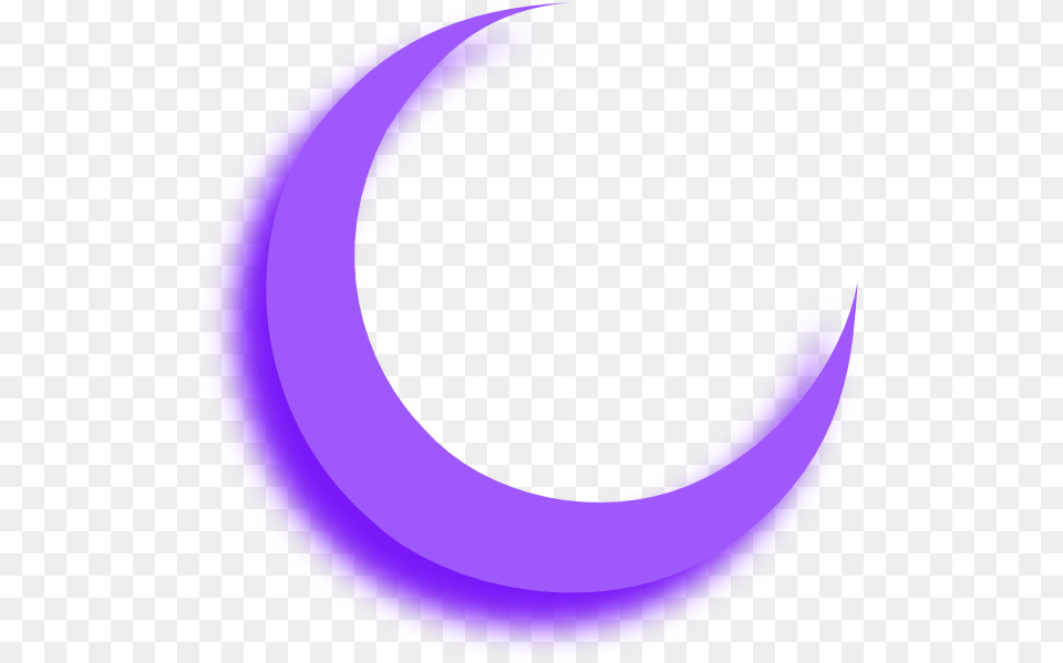 Lunar Clipart Clear Background Purple Crescent Moon, Nature, Night, Outdoors, Astronomy Free Png
