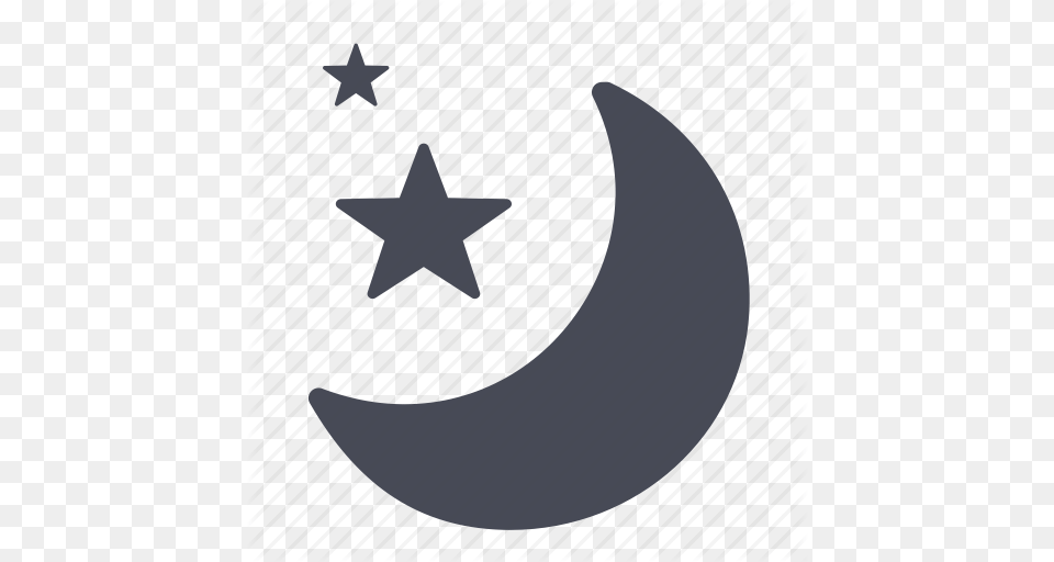 Lunar Moon Night Stars Weather Icon, Nature, Outdoors, Star Symbol, Symbol Free Png Download
