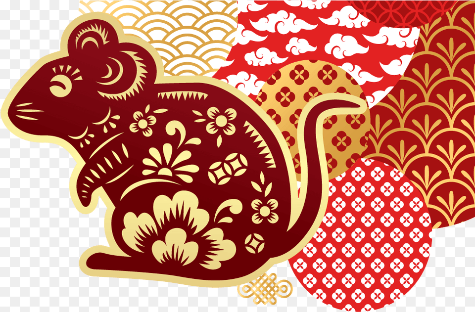 Lunar New Year 2020 Queens Public Library Chinese New Year 2020, Pattern, Applique, Art, Graphics Free Png Download