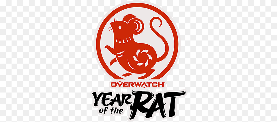 Lunar New Year Overwatch Year Of The Rat Overwatch, Sticker, Logo, Food, Ketchup Png